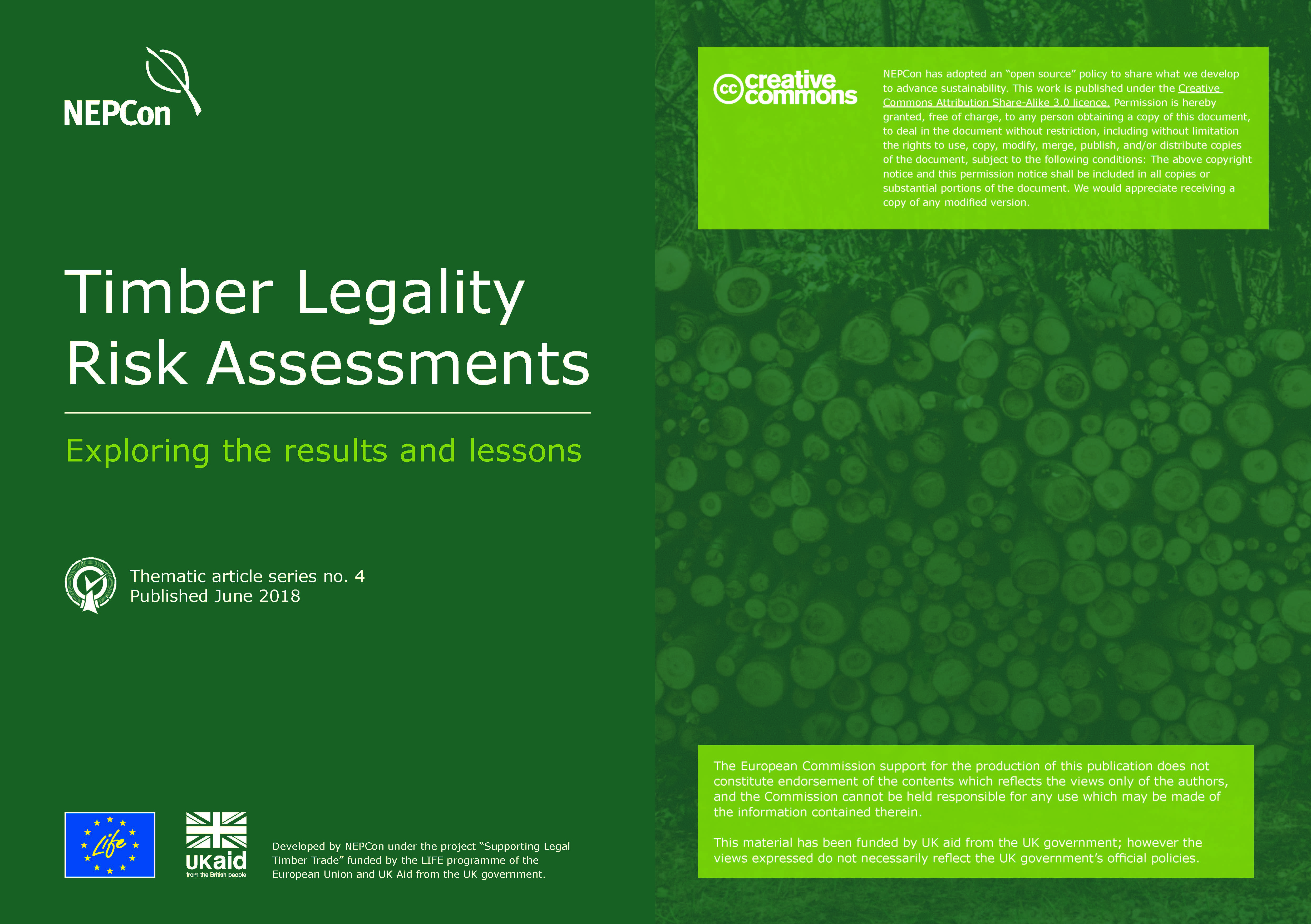 Timber Legality Risk Assessments: Exploring the results and lessons