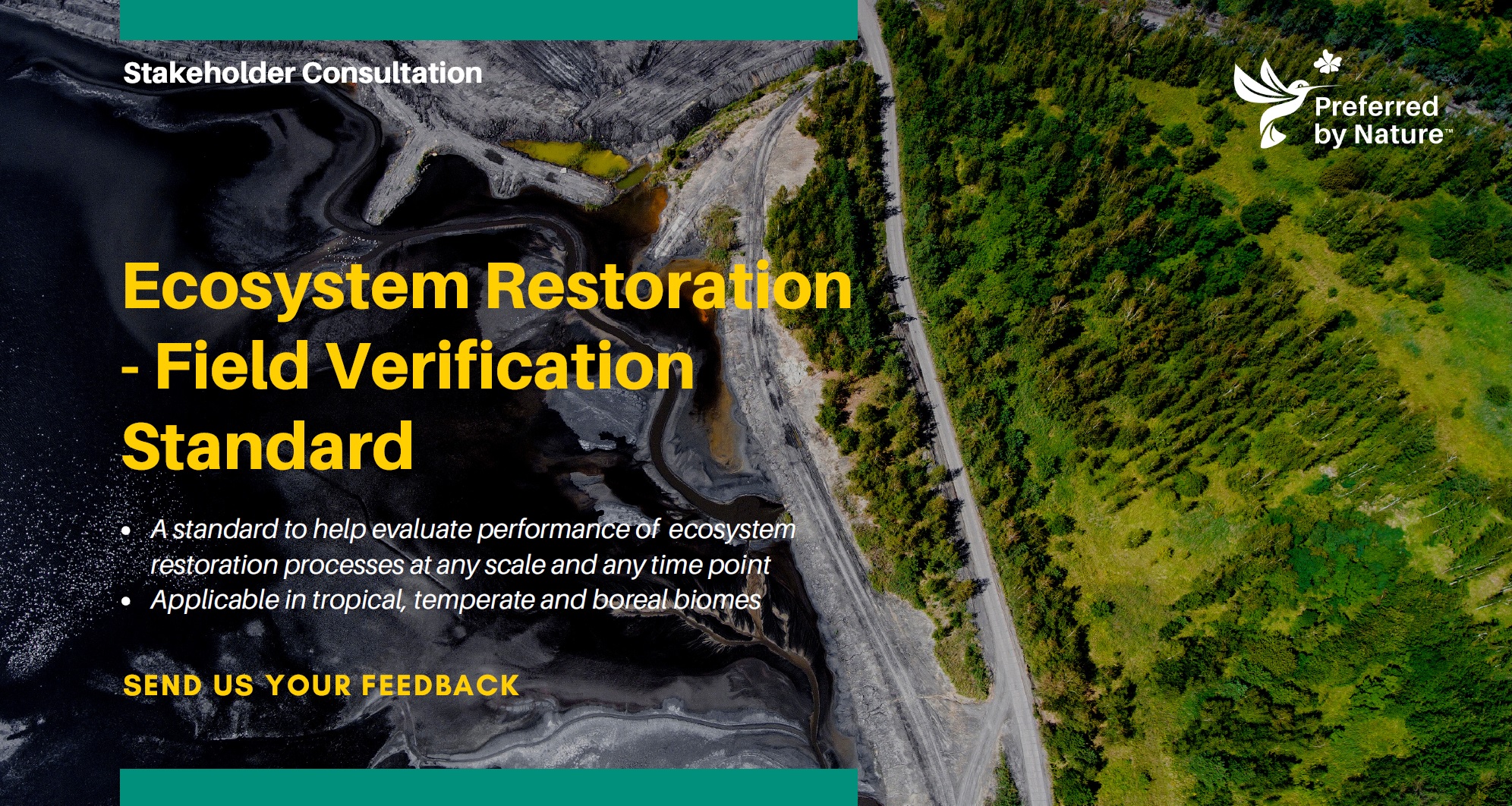 Preferred by Nature announces consultation on a new version of the standard on ecosystem restoration