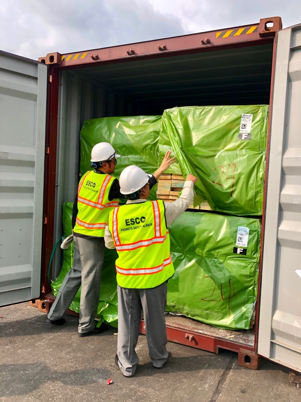 Inspection of container in Thailand