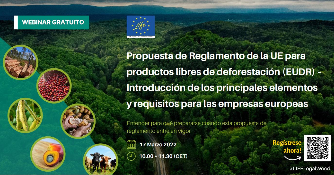 Seminario en línea sobre la propuesta de la UE por una regulación para productos libres de deforestación