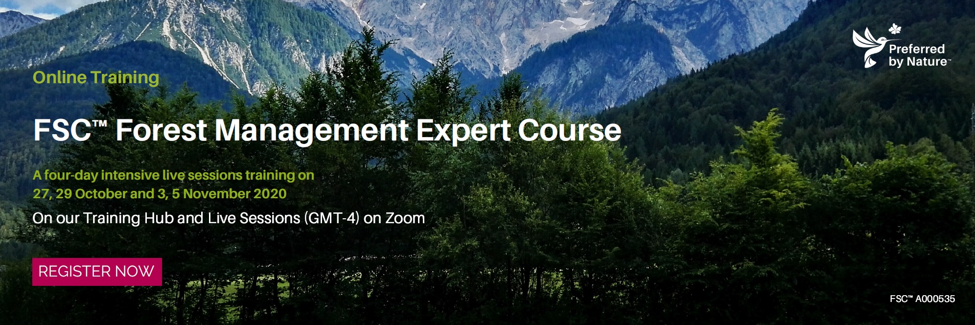 Forest Management Expert Course ONLINE, 2020, EDT zone (GMT-4) | Preferred by Nature | global