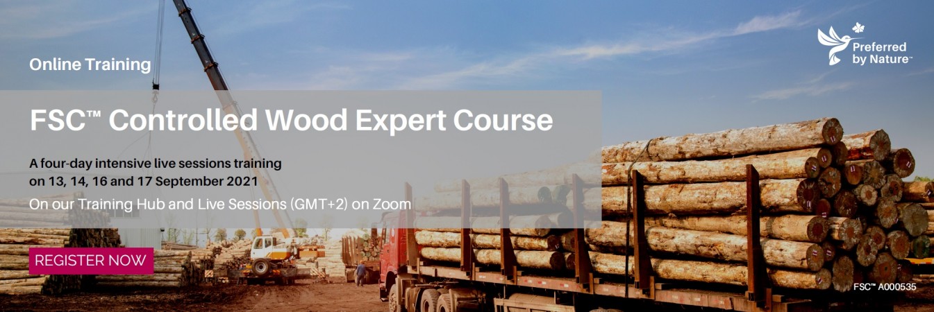 FSC Controlled Wood Expert Course ONLINE, May 2021, CEST (GMT+2