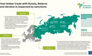 Russia Belarus Ukraine timber infographic