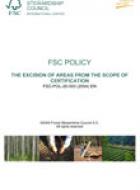 FSC Policy on the excision of areas from the scope of certification