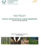 FSC Partial certification of large ownerships
