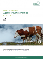BEEF - Supplier Evaluation Checklist - Brazil