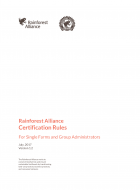 Rainforest Alliance Certification Rules