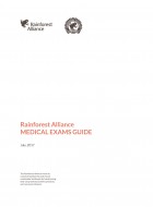 Rainforest Alliance MEDICAL EXAMS GUIDE