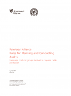 Rainforest Alliance Rules for Planning and Conducting Audits