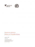 Rainforest Alliance Policy on Potable Water