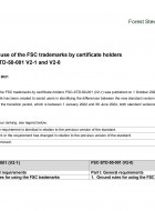 FSC trademark requirements revision crosswalk